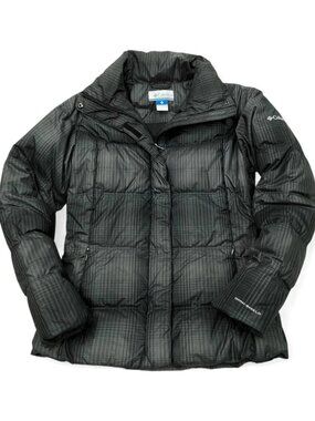 Columbia Gray Down Puffer  Winter Jacket Omni -Shield Women's Small